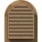 Ekena Millwork Round Top Gable Vent Functional, Western Red Cedar Gable Vent w/1" x 4" Flat Trim Frame, 16"W x 26"H GVWRT16X2601RFUWR - alternate 4